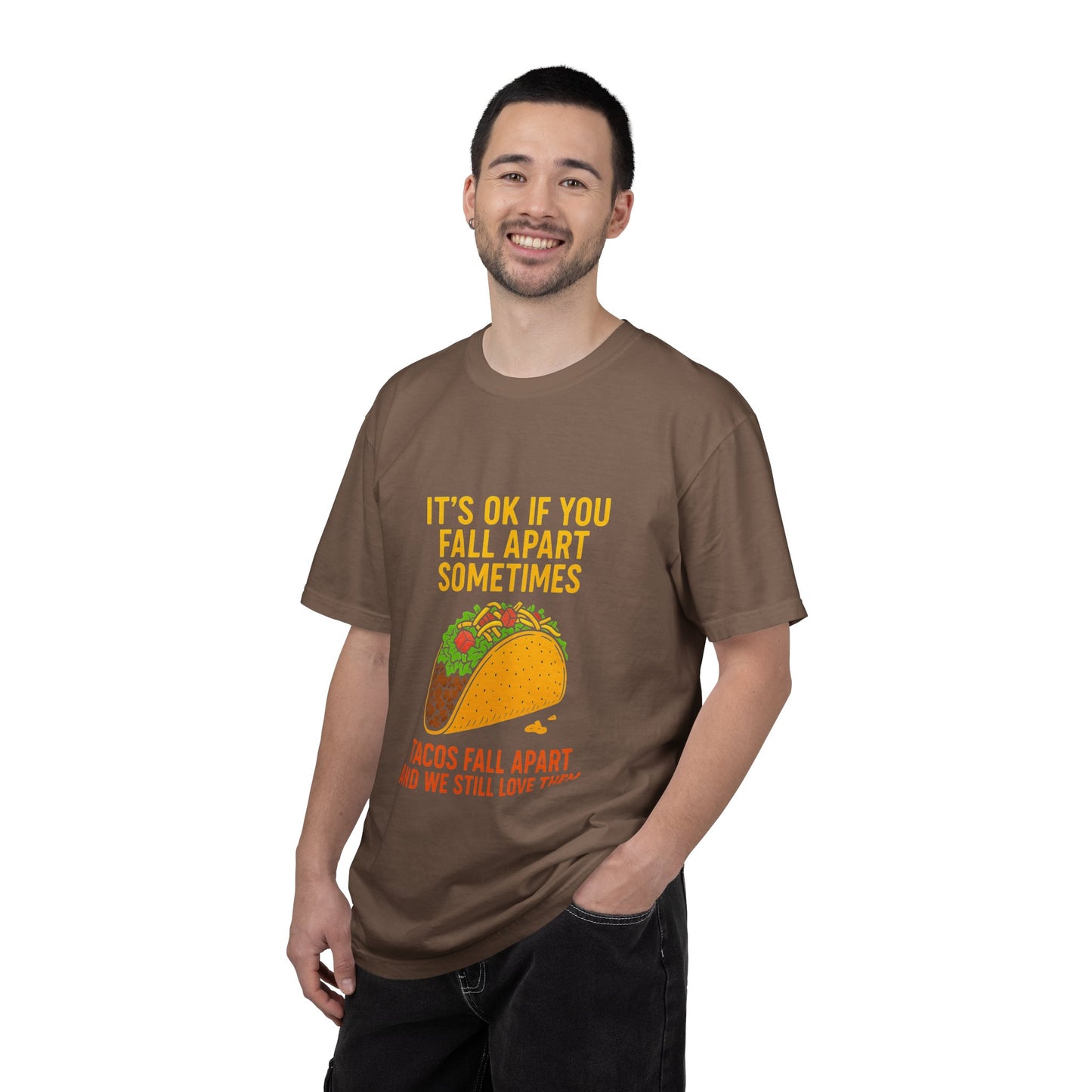 T-Shirt — "It's OK If You Fall Apart Sometimes" Taco Graphic Tee