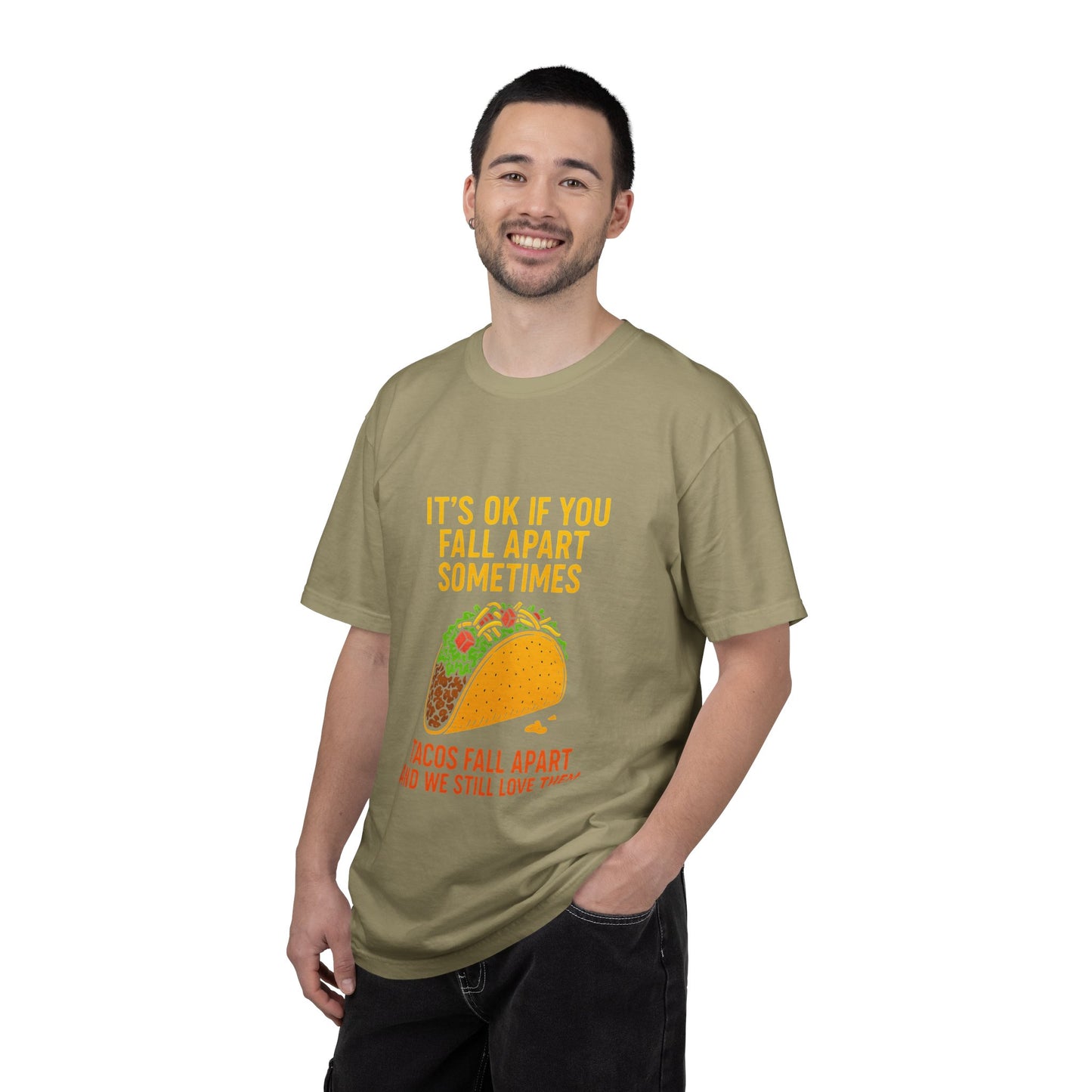 T-Shirt — "It's OK If You Fall Apart Sometimes" Taco Graphic Tee