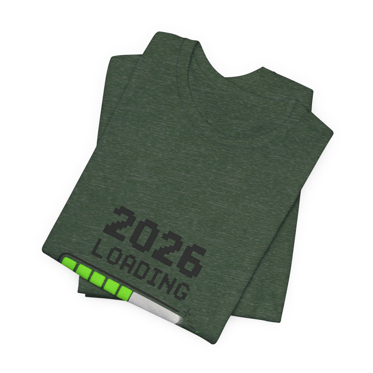 2026 Loading Tee - "Please Wait, Genius at Work" Funny New Year Graphic T-Shirt